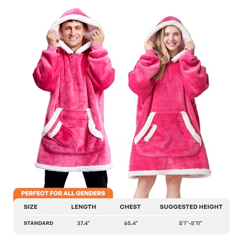 Giggling Getup Wearable Blanket Hoodie For Women Men thumb #3