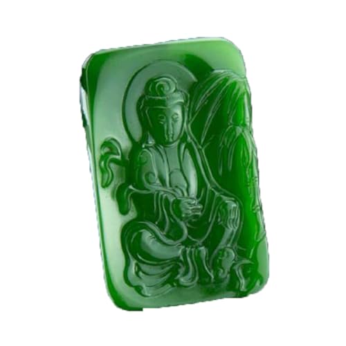 Collier jade de Hetian vert foncé et pendentif authentique sculpté pour femme exigeante