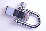 Chrome Adjustable Paracord Metal Shackle - 5 Pack
