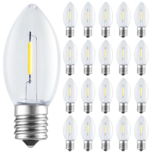 Vruxuri C9 LED bulbs in warm white
