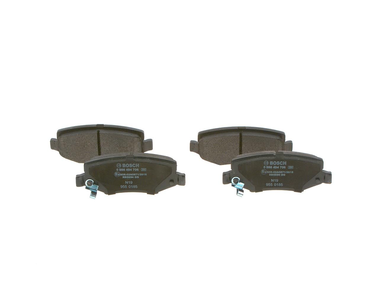 BOSCH Bremsbelagsatz, Scheibenbremse 0986494706