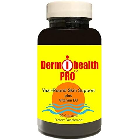 Sun Protection DermiHealth Pro Antioxidant Polypodium Leucotomos 350mg Plus Vitamin D3 2,000 IU (60 Capsules) Cover