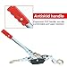 1 Ton Heavy Duty 2 Hook Steel Cable Dual Gear Power Ratchet Come Along Puller Tool,Automotive Hoist Cable Puller,Hoist Winch Cable Stretcher Lift