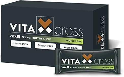 Peanut Butter Apple Protein Bar, 12 Count, 20 Grams of Protein