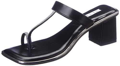 ELLE Womens Fashionable Slip On Heel Sandals Colour-Black, Size-UK 3 (B0CPLQJMTQ) Amazon Price History, Amazon Price Tracker