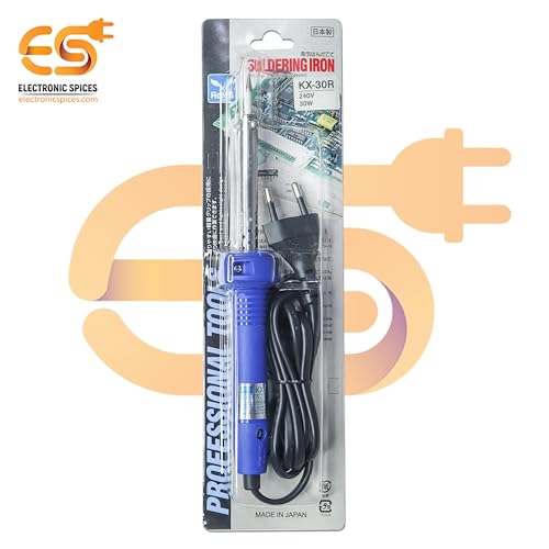 Image of Electronic Spices 240V 30Watt Soldering Iron With Copper Tip (Blue & Black)