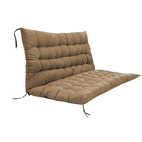 Coussins de banc de meubles d'extérieur et dossier kaki 100x100 cm pour terrasse