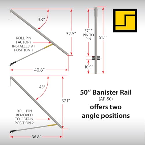 image for Stromberg Carlson AR-50 Lend-A-Hand Banister Rail - RV Handrail for Sa