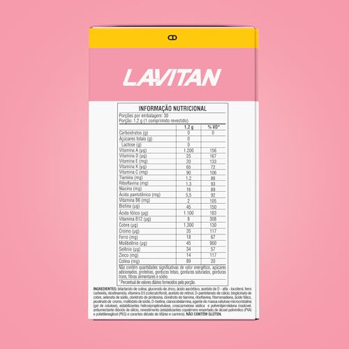 Lavitan Pré-natal Multivitamínico com 30 Comprimidos