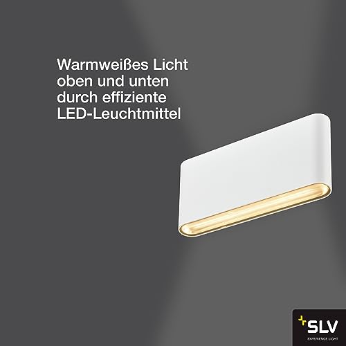 Slv Applique Da Esterno Ovale Up/Down Cct 17,5 Cm Bianco - 3