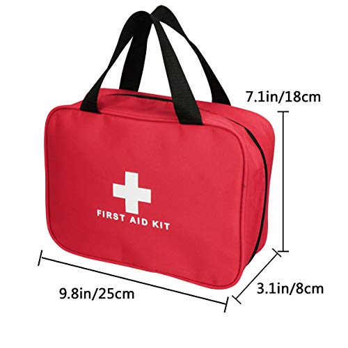 3 Pack Nylon First Aid Empty Kit,Compact and Lightweight First Aid Bag for Emergency at Home, Office, Car, Outdoors, Boat, Camping, Hiking(Bag Only) - Image 3