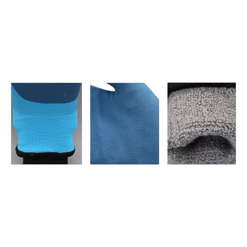 de trabalho de látex para clima frio, de inverno de látex | 1 par de com revestimento de látex para