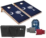 Tailgating Pros Regulation Flag Cornhole Board Sets * Includes 8 Bean Bags and Carrying Totes * 4'x2' Flag Toss Game * Several Corn Hole Board Designs to Choose from! -  Johnson Enterprises, LLC