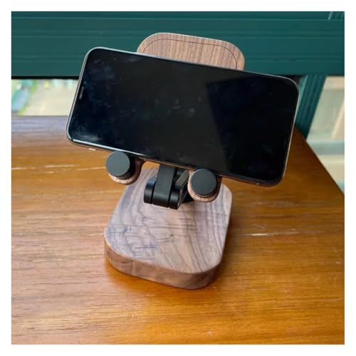 Soporte plegable para teléfono de nogal para videollamadas 5