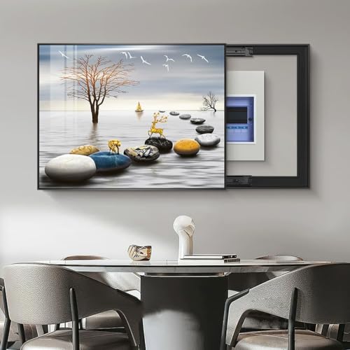 Cacher peintures tableau avec style grâce au boîtier mural haut de gamme