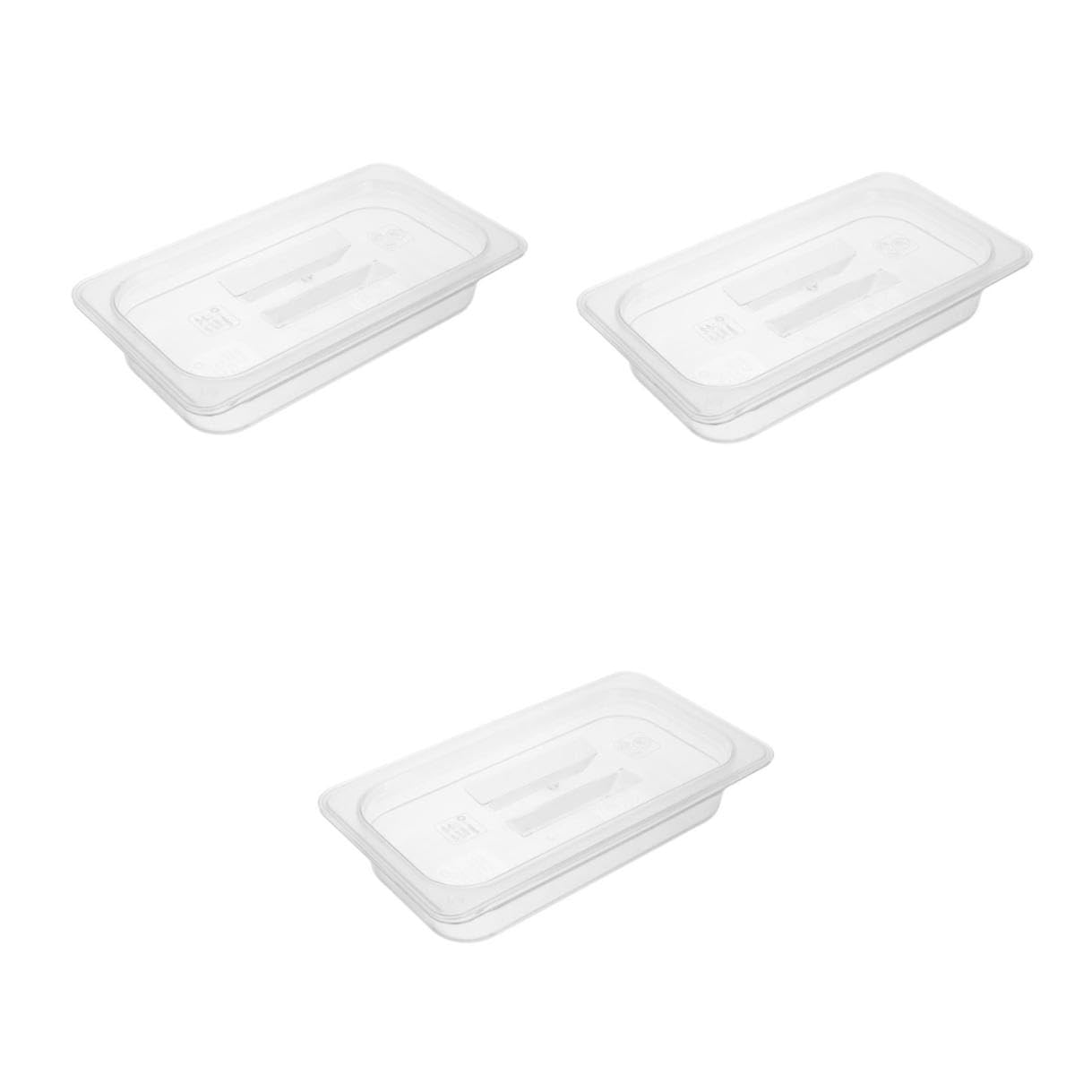 LABRIMP 3 Piezas Caja para Masa de Pizza Apilable Tapa Hermética Bandeja Transparente para Fermentación y Almacenamiento Doméstico y Comercial Fácil Limpieza y Diseño Fresco para Cocina