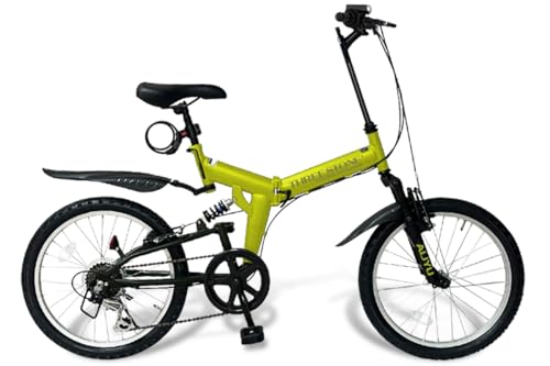 RANGER レンジャー】20インチ折りたたみマウンテンバイク 6段変速 黒