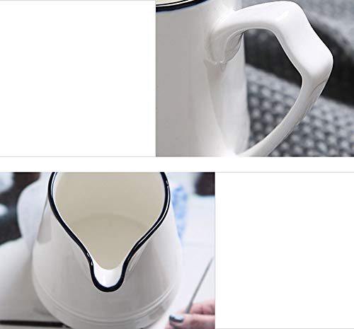 Fuyu White Ceramic Creamer And Sugar Set Coffee Serving Set thumb #3