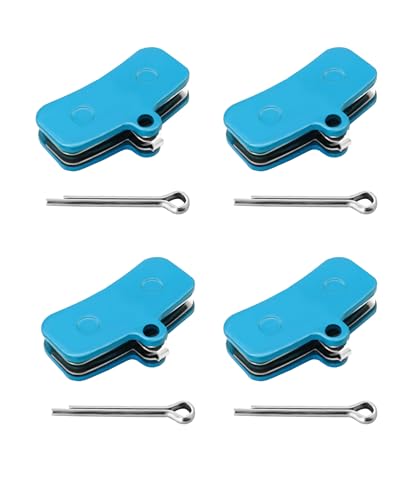 4 Pcs Blue Front & Rear Disc Brake Pads Fits...