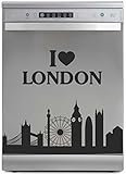 Thermodernizate.com Vinilo para Paredes y electrodomésticos. I Love London (60x65cm)