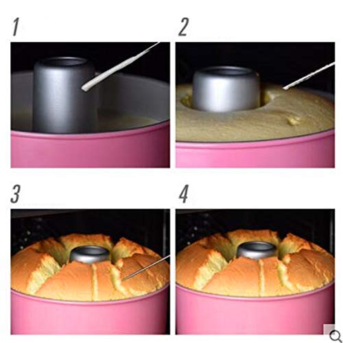 5Pcs Stainless Steel Cake Tester Reusable Metal Cake Testing Needle Sticks Skewer Probe Pin For Bread Biscuit Muffin Pancake Cake Kitchen Home Baking Tools, White #TOP6