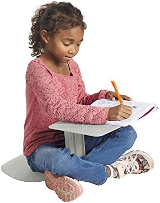 ECR4Kids The Surf Portable Lap Desk, Flexible Seating, Light Grey