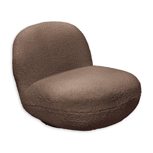 Stella Trading Chris, Moderno sillón Relax Giratorio para su salón, ingeniería Material de Madera, Marrón, 85 x 70 x 99 cm