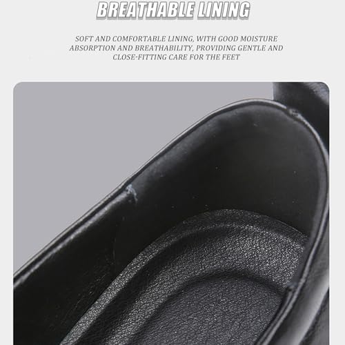 Men's Genuine Leather Soft Sole Business Loafers Comfortable and Stylish Round-Toed Platform Non-Slip Casual Slip-On Shoes Suitable for Work and Driving4