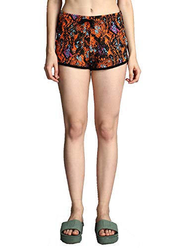Image of KOTTY Printed Women Multicolor Night Short (Multi Coloured,32)