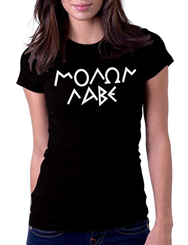 Molon Labe - Come and Take Them Second Amendment - Womens Tee T-Shirt, Large, Black