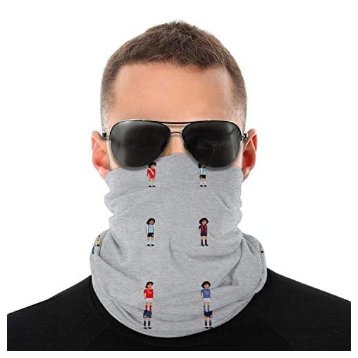 N / A Bufanda De Cuello,Maradona Cuadro Picture Pixel Deportes Al Aire Libre Calentador De Cuello Bandana Balaclava