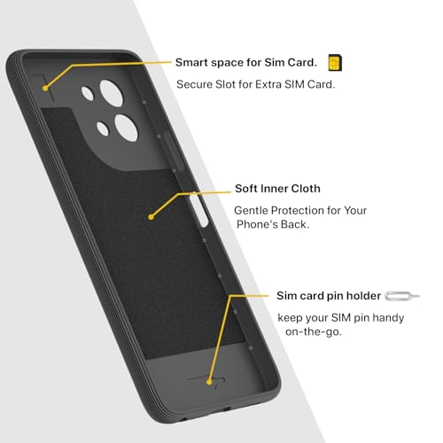 Image of Pikkme Back Cover for Vivo Y58 5G / Vivo T3x 5G / Vivo Y200i 5G Camera Protection 3D Hexa Cube Design Silicone Protective Bumper Case (Grey)