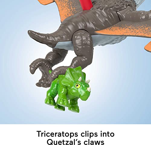 Fisher-Price Imaginext Jurassic World Dinosaur Toy Soaring Quetzal Figure Set for Pretend Play Preschool Kids Ages 3+ Years - image 5