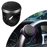 Steering Wheel Spinner Knobs Steering Wheel Buddy 360 Degrees Rotation Suicide Knobs for Steering Wheel with Silicone Surface and Metal Bearings for Driving Turning Car Truck Boat (1 Pack)