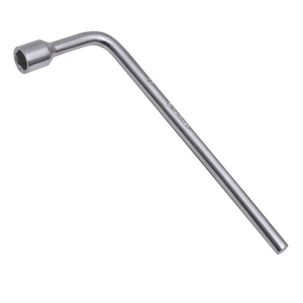 Heavy-Duty L-Type Spanner Wrench (17MM) – Chrome Finish | Metal Tyre Nut Opener Tool for Cars, Bikes, and Garage Use-image-30