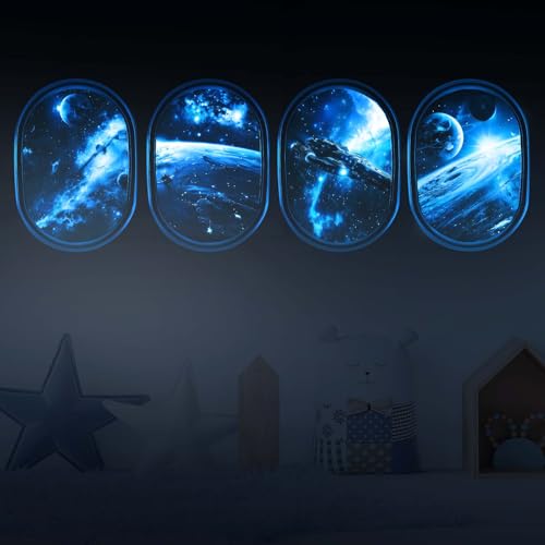 Vinilos Decorativos 3D Universo Galaxia Espacial Brilla en Oscuridad miniatura 1