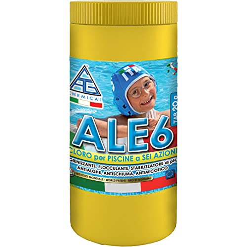 Chlor 6 Funktionen für Pools, Pool Zubehör, Gr. 20 kg, 1 Stück 1,000