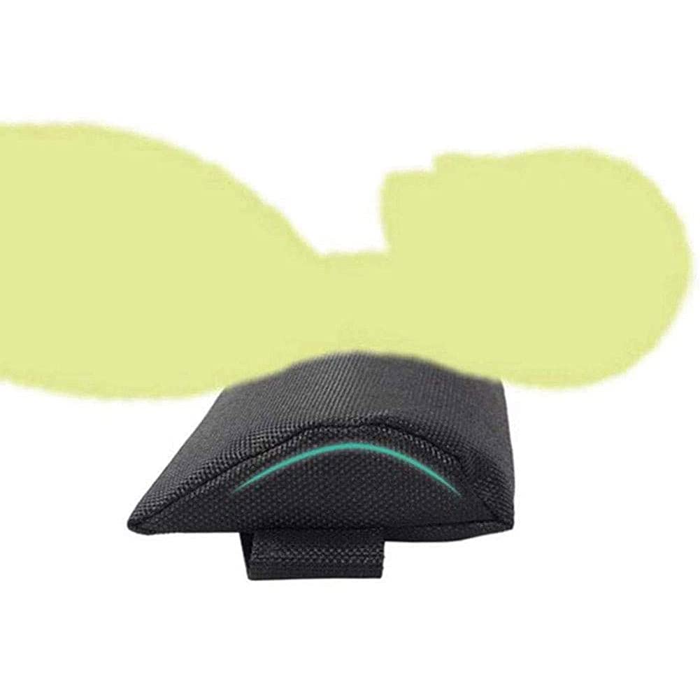 Liegestuhlkissen, Kopfstütze für Liegestuhl, Sonnenliege, Kissen, bequem, ergonomisches Kissen, abnehmbar, für Strandklappstuhl, 2 Stück, Schwarz