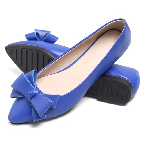 Image of SAILING LU Women's Bow-Knot Pointed Toe Ballet Flats