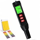Testeur numérique de pH et de chlore pour piscine, grand écran, 7 en 1, pH sel, chlore, ORP EC TDS, testeur de température haute précision pour eau potable, piscine, aquarium, hydroponique, spa