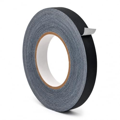 Image of WOD Professional Grade Black Gaffer Tape - Made in USA - 1 in. x 50 yds. (48-Rolls) No Sticky Residue, Cables, Non Reflective, Hand Tearable, Gaff Cloth Trade Shows, Concerts
