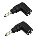REBYIAO Computer Power Cord Converter, 7.4mmx5.0mm Female to 4.5mmx3.0mm Male Central Pin Adapter Connector Converter for hp Computer（2 PCS）