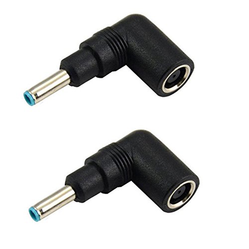 REBYIAO Computer Adapter Converter Jack, DC dongle 7.4mmx5.0mm Female to 4.5mmx3.0mm Male , for hp Laptop（2 PCS）