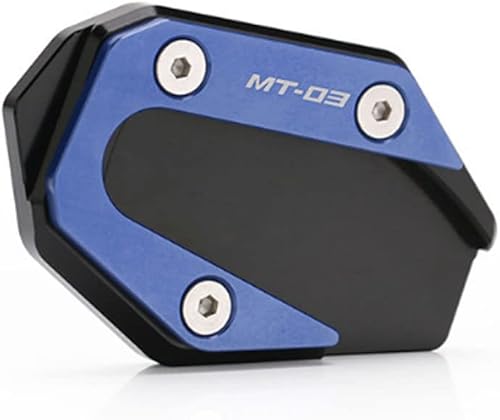 Soporte de pie para motocicleta, ampliador lateral, soporte de extensión compatible con Yamaha MT03 MT-03 compatible con Yamaha MT03 MT-03 2014-2019