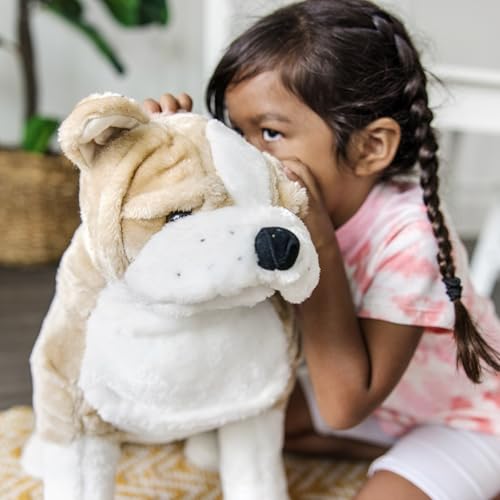 Melissa & Doug Giant English Bulldog - Lifelike Stuffed Animal (Nearly 2 feet Tall) - image 3