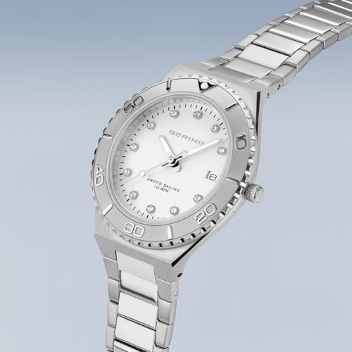 BERING Damen Uhr Quarz Movement - Classic Collection mit Edelstahl und Saphirglas 18936-704 - Wasserdicht: 10 ATM – Ansicht 2