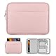 TiMOVO 9-11 Zoll Tablet Tasche für iPad 11 Zoll A16 2025, iPad 10. Gen. 10.9, iPad 9/8/7. Gen.10.2, iPad Air 11 Zoll/Air 5/4. Gen. 10.9, Galaxy Tab A9+/A9 Plus 11, Tragetasche mit Fach, Rosa