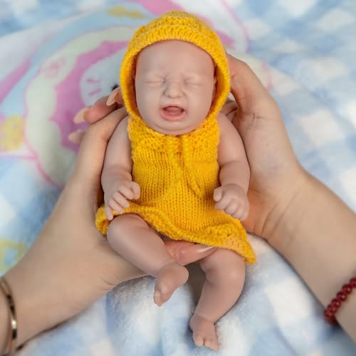 Muñeca bebé de silicona IVITA de 8 pulgadas miniatura 3