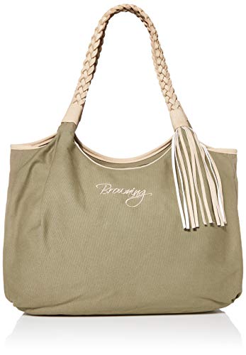 Browning Women's Dixie Handbag Purse, Olive/Tan, 17.32"L x 20.08"H x 5.12"W