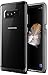 Note 8 Case, Clear Transparent Protective Slim Fit Full Body Armor Defender Bumper [Wireless Charging Compatible] Cover for Samsung Note 8 (2017) by Lumion (Diamond Bumper - Black)
